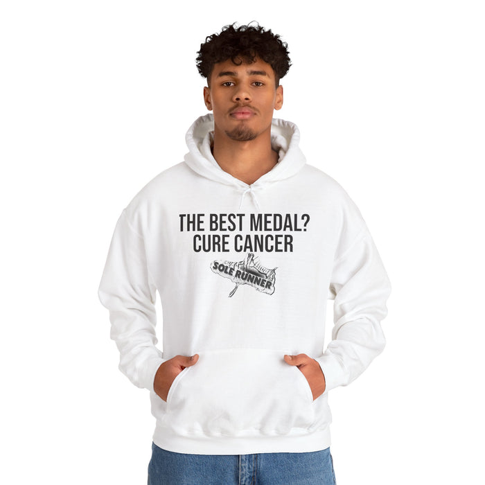 The Best Medal? Cure Cancer: Unisex Heavy Blend™ Hooded Sweatshirt