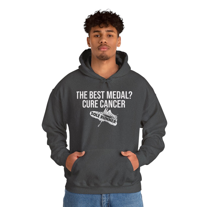 The Best Medal? Cure Cancer: Unisex Heavy Blend™ Hooded Sweatshirt
