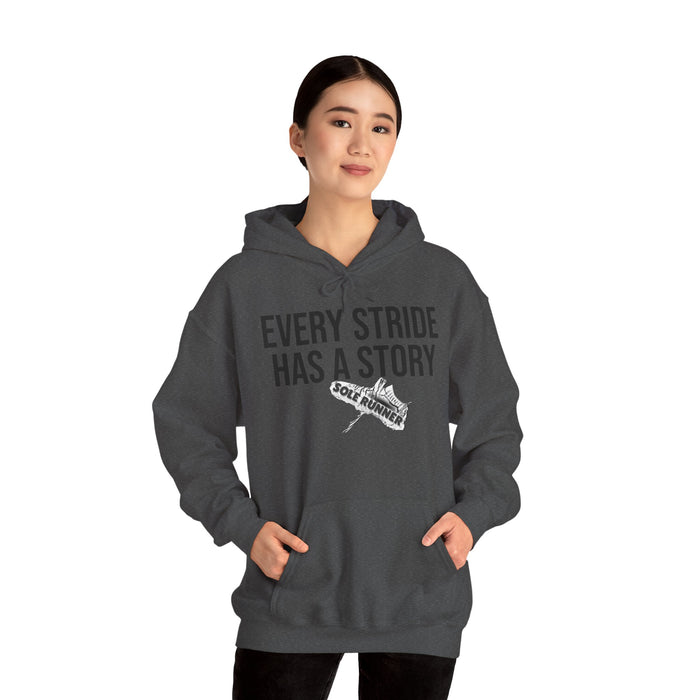 Every Stride Has A Story: Unisex Heavy Blend™ Hooded Sweatshirt