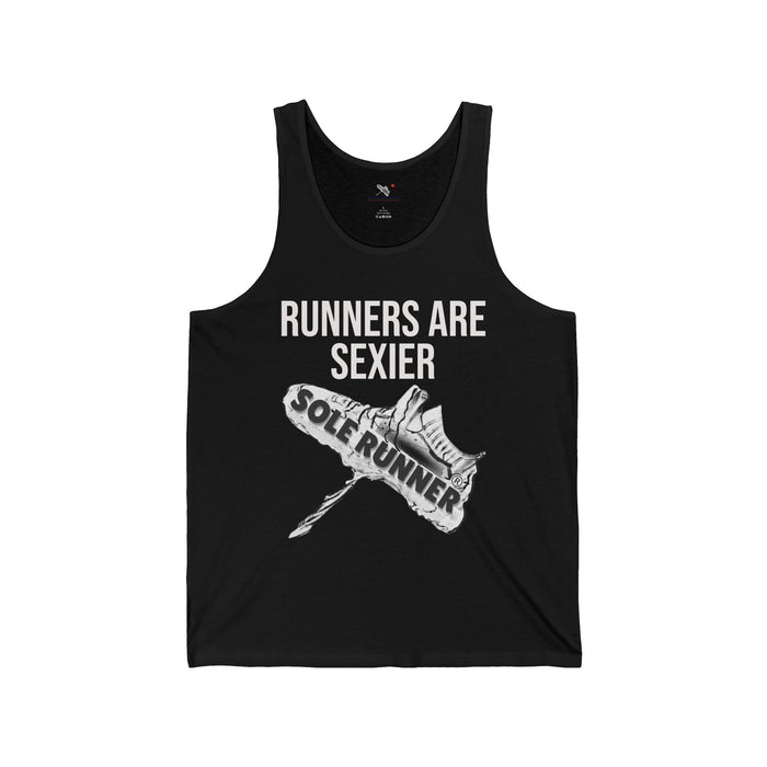 Runners Are Sexier-Sole Runner®: Unisex Jersey Tank