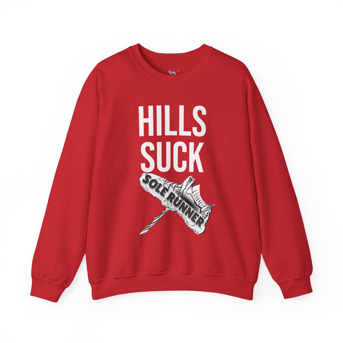 Hills Suck: Unisex Heavy Blend™ Crewneck Sweatshirt