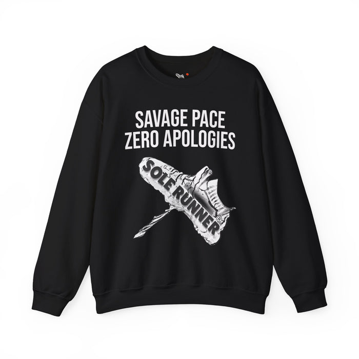 Savage Pace Zero Apologies: Unisex Heavy Blend™ Crewneck Sweatshirt