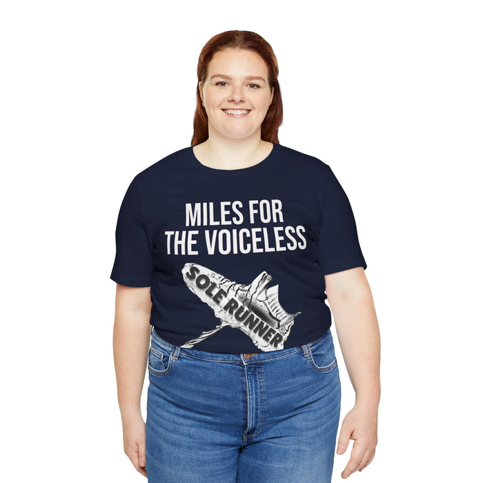 Miles For The Voiceless: Unisex Jersey Short Sleeve Tee