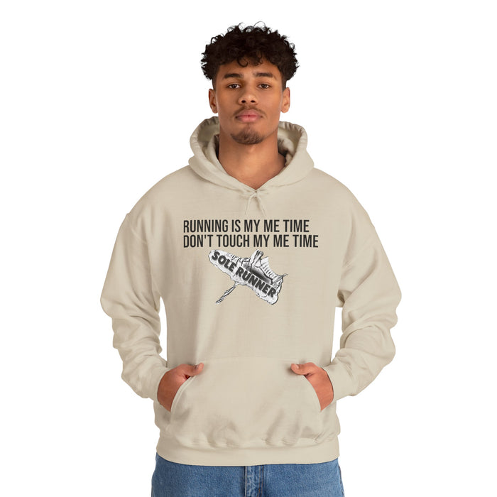 Running Is My Me Time. Don't Touch My Me Time: Unisex Heavy Blend™ Hooded Sweatshirt
