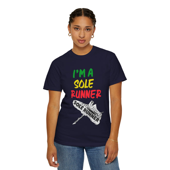 I'm A Sole Runner®-Rasta Colors: Unisex Garment-Dyed T-shirt