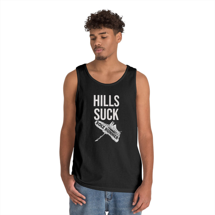 Hills Suck: Unisex Heavy Cotton Tank Top
