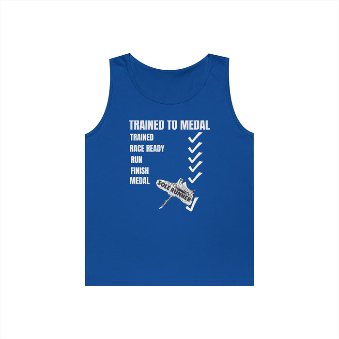 Trained To Medal: Unisex Heavy Cotton Tank Top
