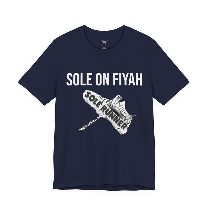 Sole On Fiyah: Unisex Jersey Short Sleeve Tee