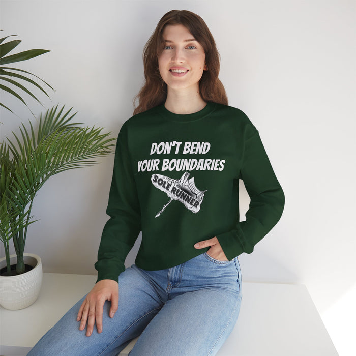Don't Bend Your Boundaries: Unisex Heavy Blend™ Crewneck Sweatshirt