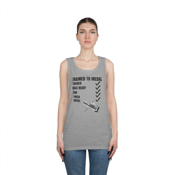 Trained To Medal: Unisex Heavy Cotton Tank Top