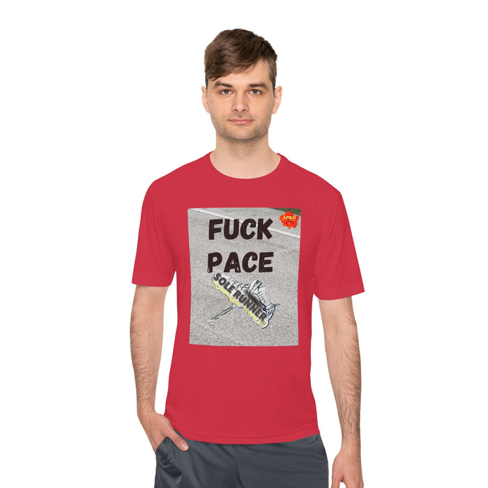 Fuck Pace-Whimsical Moisture Wicking Unisex T-Shirt For Runners