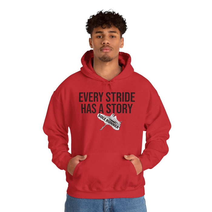Every Stride Has A Story: Unisex Heavy Blend™ Hooded Sweatshirt
