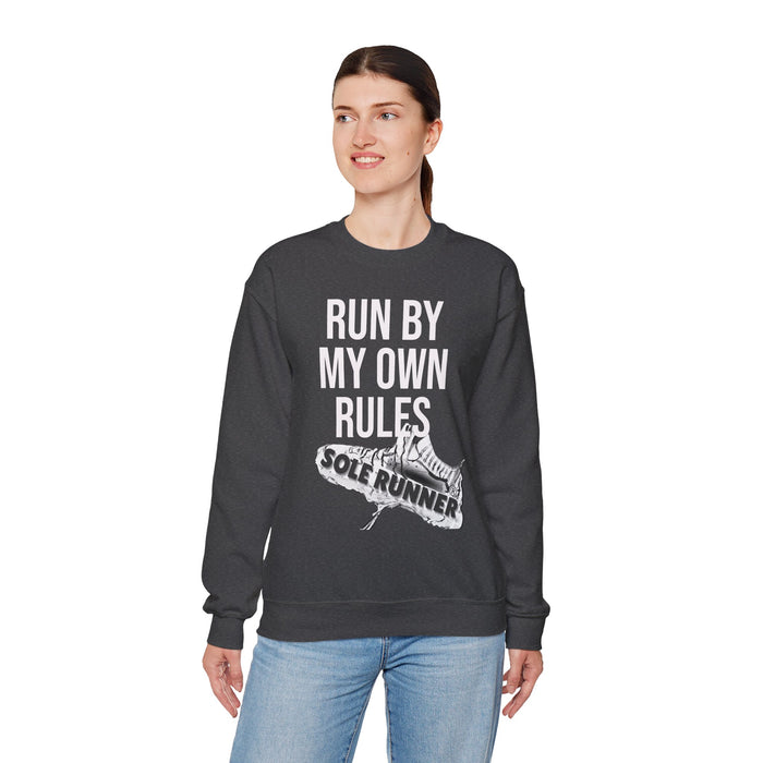 Run By My Own Rules: Unisex Heavy Blend™ Crewneck Sweatshirt