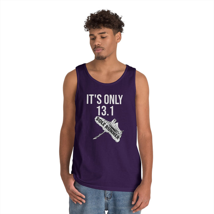 It's Only 13.1: Unisex Heavy Cotton Tank Top