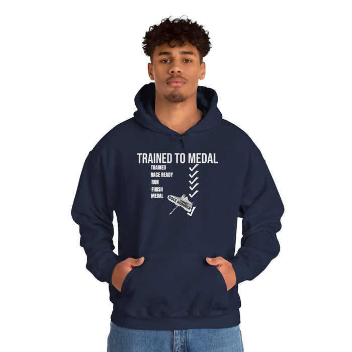 Trained To Medal: Unisex Heavy Blend™ Hooded Sweatshirt