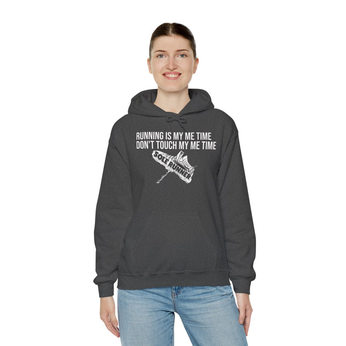 Running Is My Me Time. Don't Touch My Me Time: Unisex Heavy Blend™ Hooded Sweatshirt