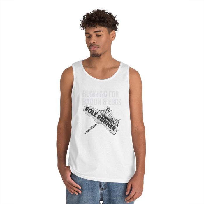 Running For Bacon & Eggs: Unisex Heavy Cotton Tank Top