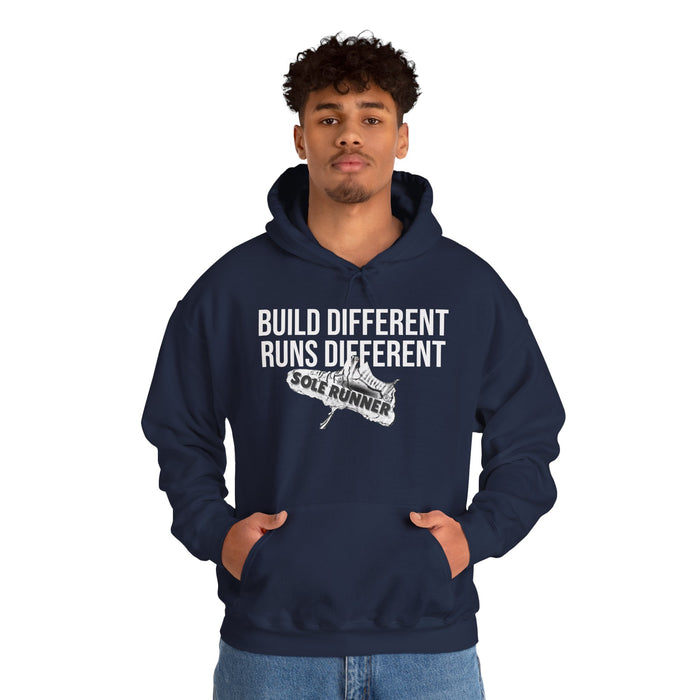 Built Different. Runs Different: Unisex Heavy Blend™ Hooded Sweatshirt
