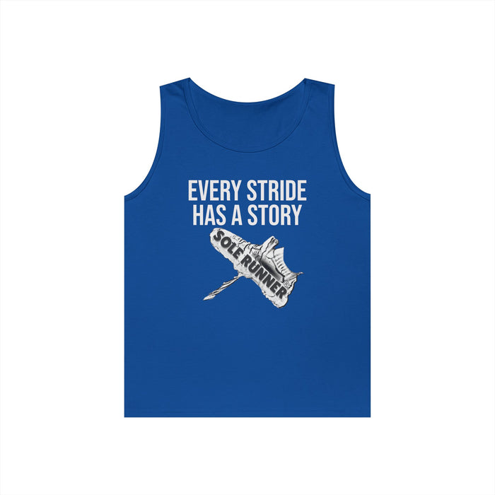 Every Stride Has A Story: Unisex Heavy Cotton Tank Top