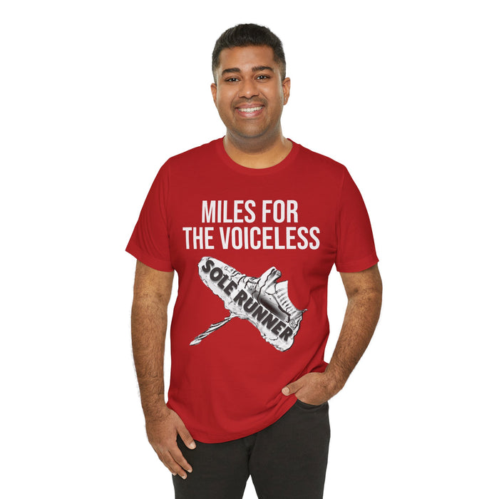 Miles For The Voiceless: Unisex Jersey Short Sleeve Tee