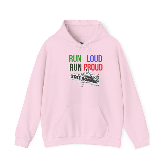 Run Loud Run Proud: Unisex Heavy Blend™ Hooded Sweatshirt
