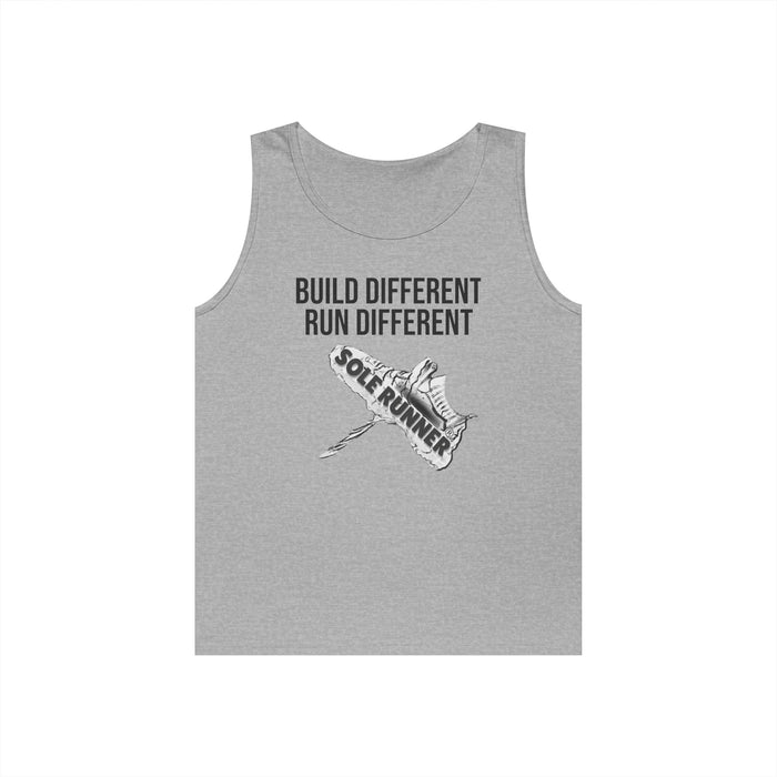 Built Different. Runs Different: Unisex Heavy Cotton Tank Top