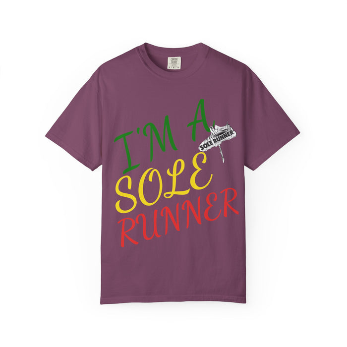 I'm Sole Runner®-Rasta Colors: Unisex Garment-Dyed T-shirt