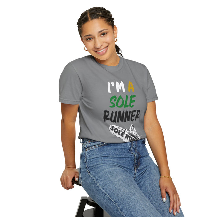 I'm A Sole Runner®-Rasta Colors: Unisex Garment-Dyed T-shirt