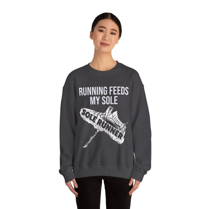 Running Feeds My Sole: Unisex Heavy Blend™ Crewneck Sweatshirt