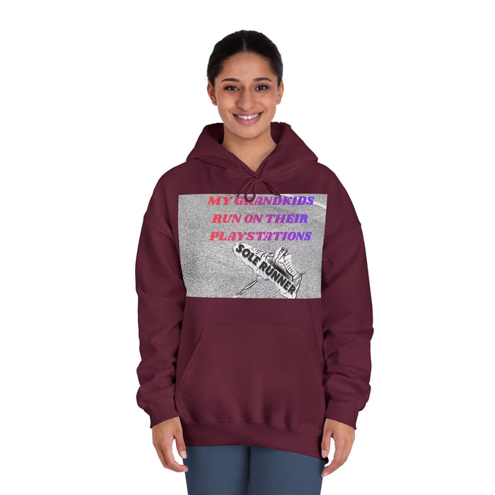 My Grandkids Run On Their Playstations: Unisex DryBlend® Hooded Sweatshirt