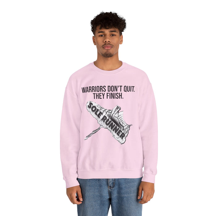 Warriors Don't Quit. They Finish.: Unisex Heavy Blend™ Crewneck Sweatshirt