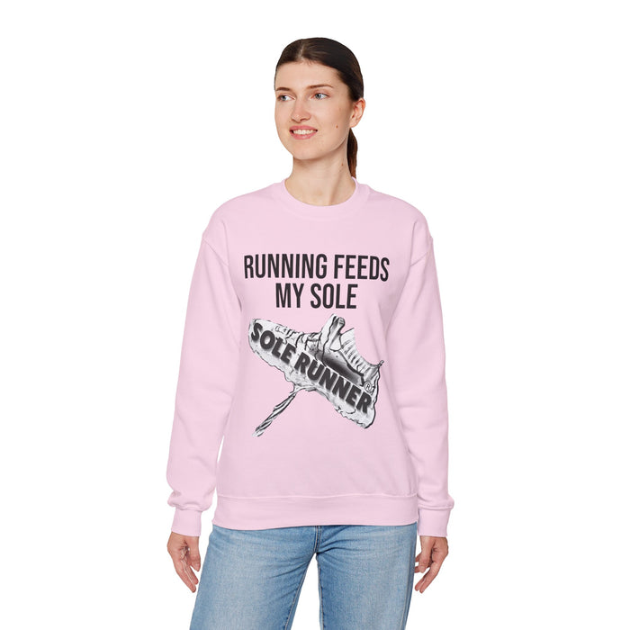 Running Feeds My Sole: Unisex Heavy Blend™ Crewneck Sweatshirt