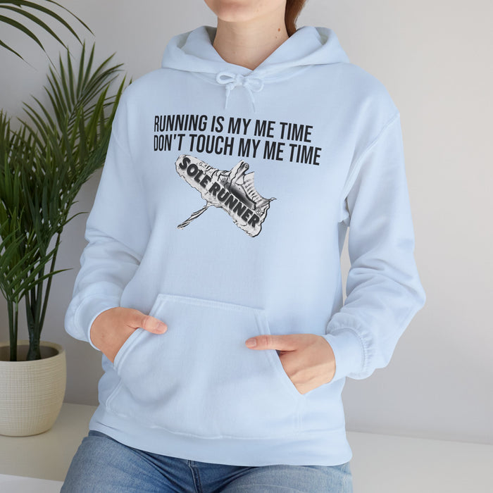 Running Is My Me Time. Don't Touch My Me Time: Unisex Heavy Blend™ Hooded Sweatshirt