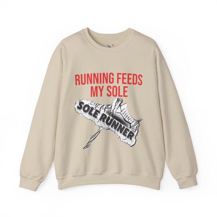 Running Feeds My Sole: Unisex Heavy Blend™ Crewneck Sweatshirt