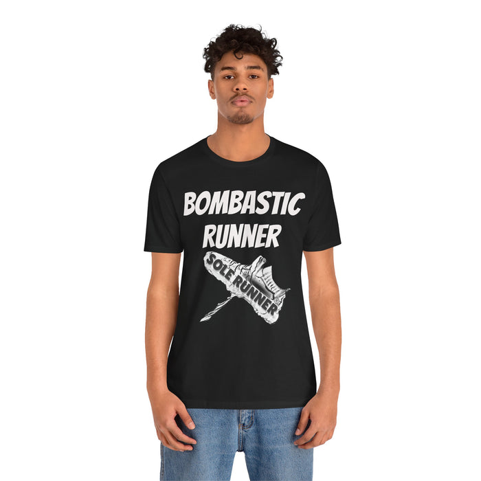 Bombastic Runner: Unisex Jersey Short Sleeve Tee