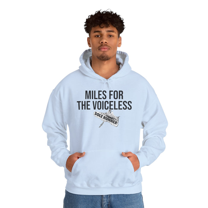 Miles For The Voiceless: Unisex Heavy Blend™ Hooded Sweatshirt