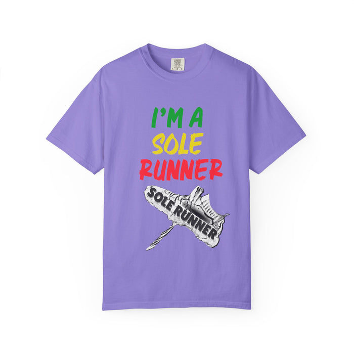 I'm A Sole Runner®-Rasta Colors: Unisex Garment-Dyed T-shirt