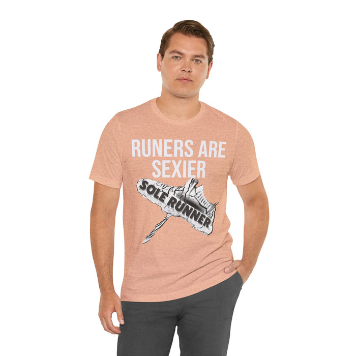 Runners Are Sexier-Sole Runner®:Unisex Jersey Short Sleeve Tee