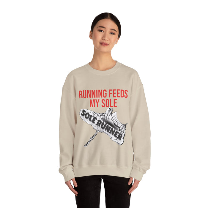 Running Feeds My Sole: Unisex Heavy Blend™ Crewneck Sweatshirt