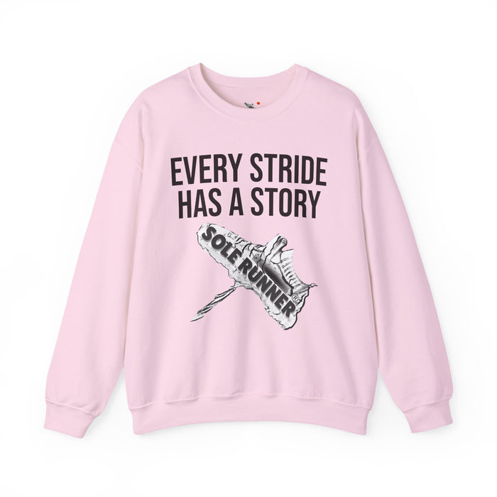 Every Stride Has A Story: Unisex Heavy Blend™ Crewneck Sweatshirt
