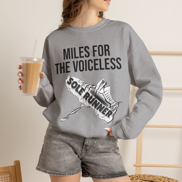 Miles For The Voiceless: Unisex Heavy Blend™ Crewneck Sweatshirt