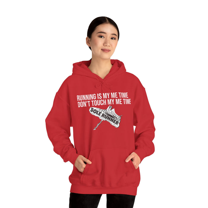 Running Is My Me Time. Don't Touch My Me Time: Unisex Heavy Blend™ Hooded Sweatshirt