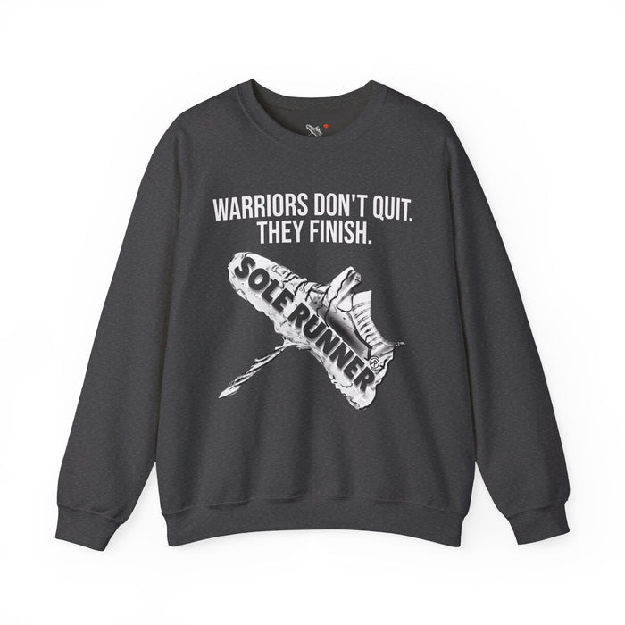 Warriors Don't Quit. They Finish.: Unisex Heavy Blend™ Crewneck Sweatshirt