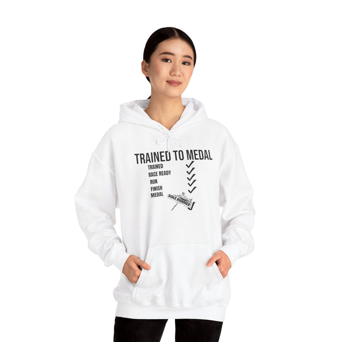 Trained To Medal: Unisex Heavy Blend™ Hooded Sweatshirt