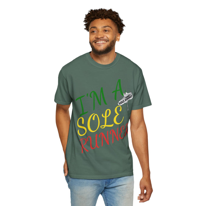 I'm Sole Runner®-Rasta Colors: Unisex Garment-Dyed T-shirt