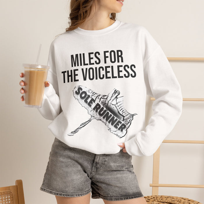Miles For The Voiceless: Unisex Heavy Blend™ Crewneck Sweatshirt