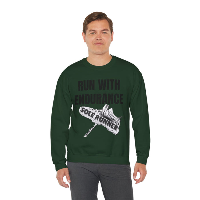 Run With Endurance: Unisex Heavy Blend™ Crewneck Sweatshirt