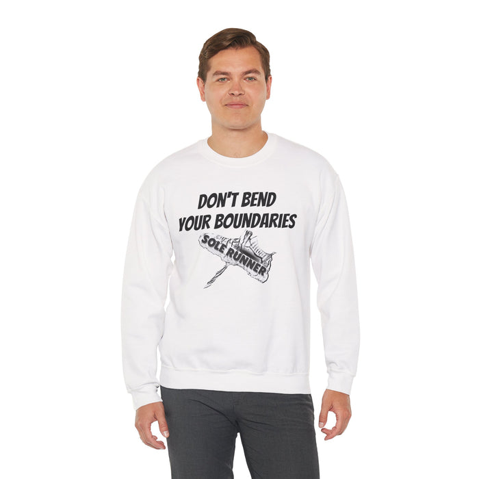 Don't Bend Your Boundaries: Unisex Heavy Blend™ Crewneck Sweatshirt