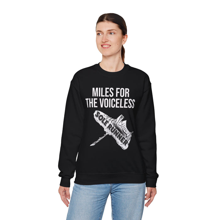 Miles For The Voiceless: Unisex Heavy Blend™ Crewneck Sweatshirt