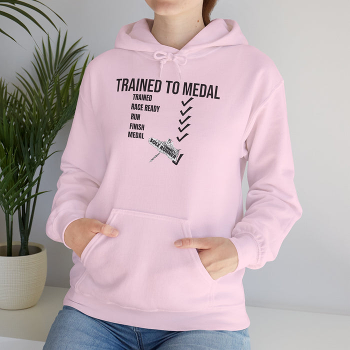 Trained To Medal: Unisex Heavy Blend™ Hooded Sweatshirt